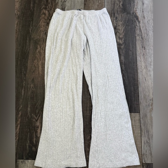 Brandy Melville Light Gray Wide Leg Pants - Picture 1 of 3